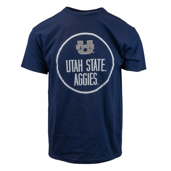 TSHIRT USTATE ON TOP LINE UTAH STATE AND AGGIES BELOW